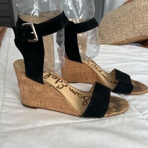 Sam Edelman Black wedge sandals – size 10